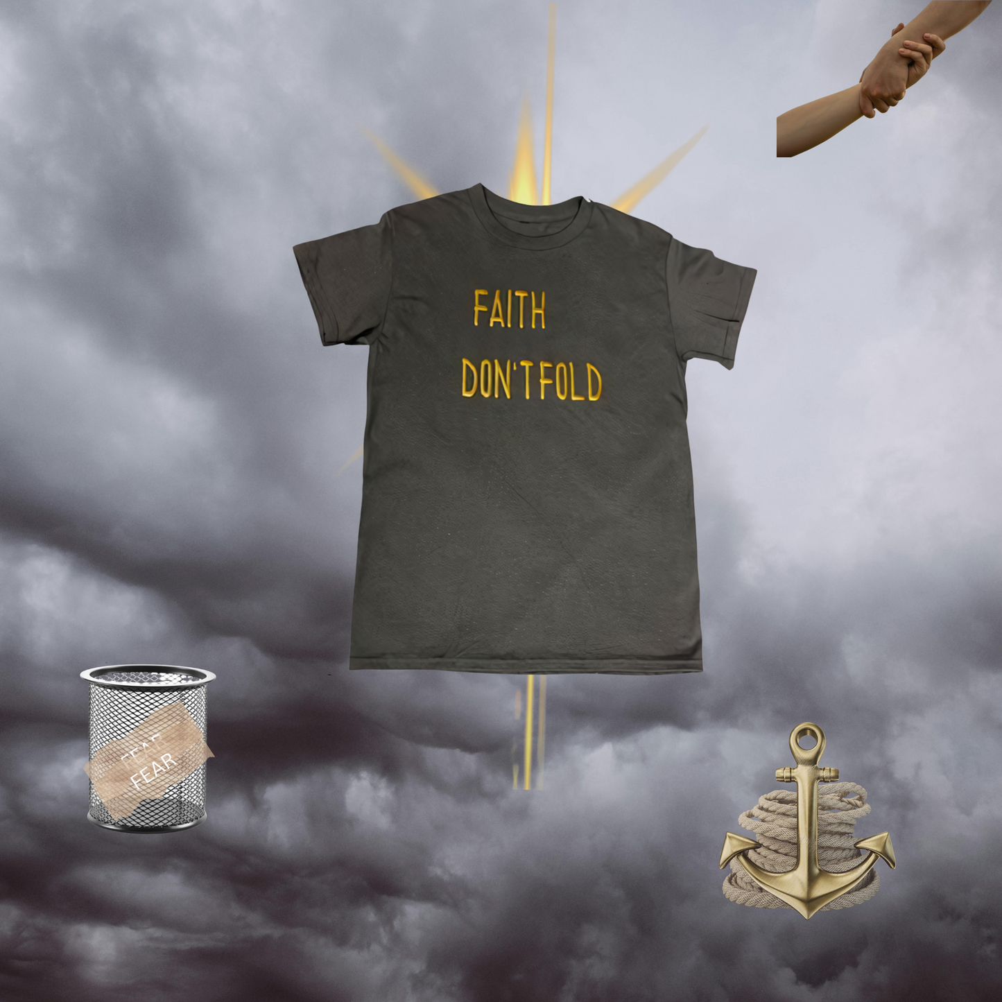 Faith Don’t Fold – Charcoal